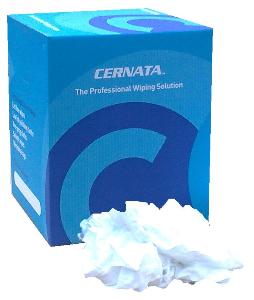 CERNATA  Cotton Hosiery Wipes - White 100% Soft Cotton